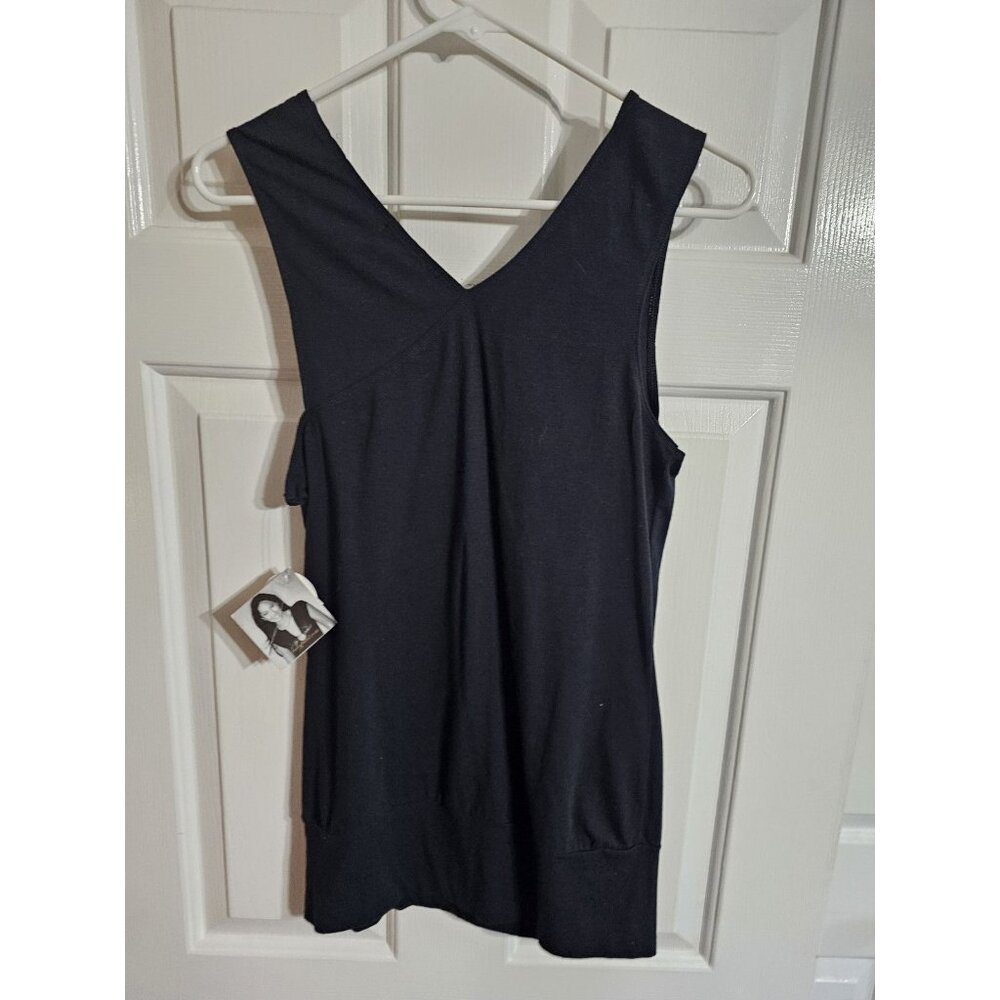 Baby Phat Womens Large Black Gold Studded Tank Top Y2K Streetwear Clubwear NWT - Picture 5 of 7